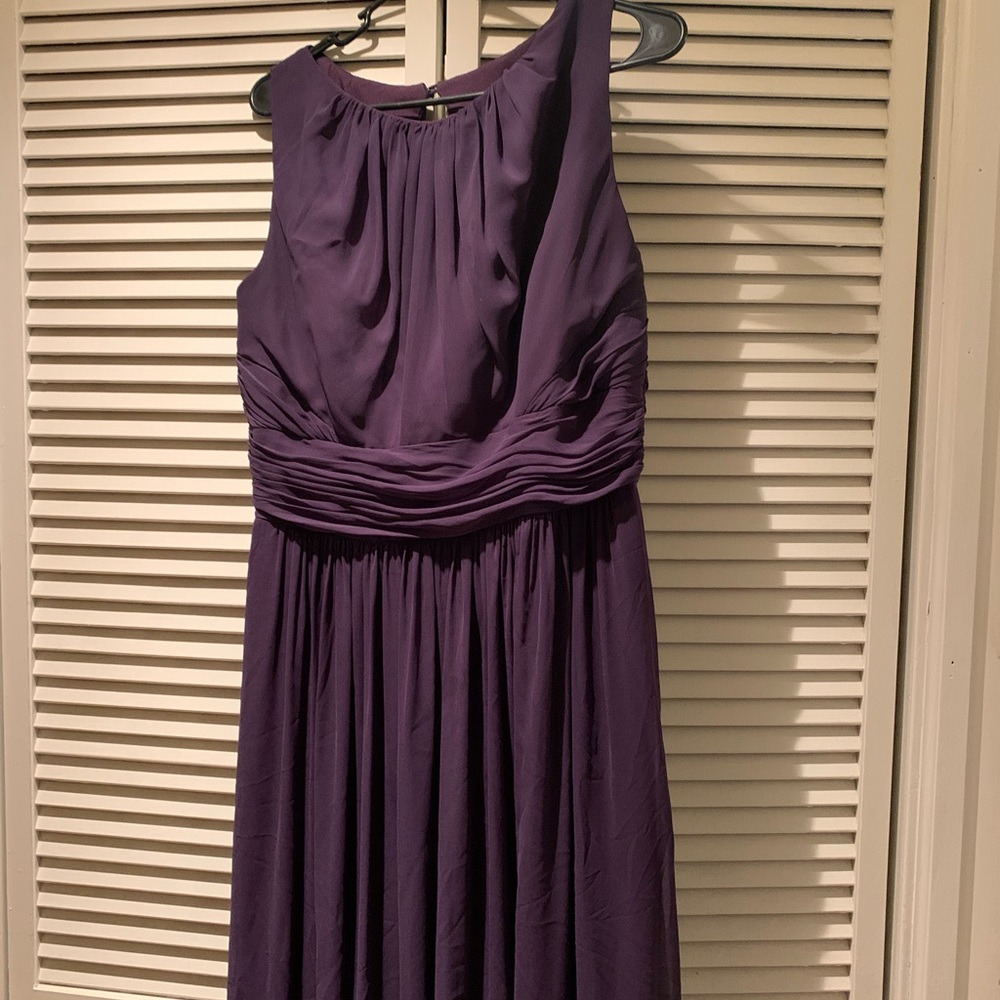 After Six Concord Grape Bridesmaid Dress - Picture 1 of 4